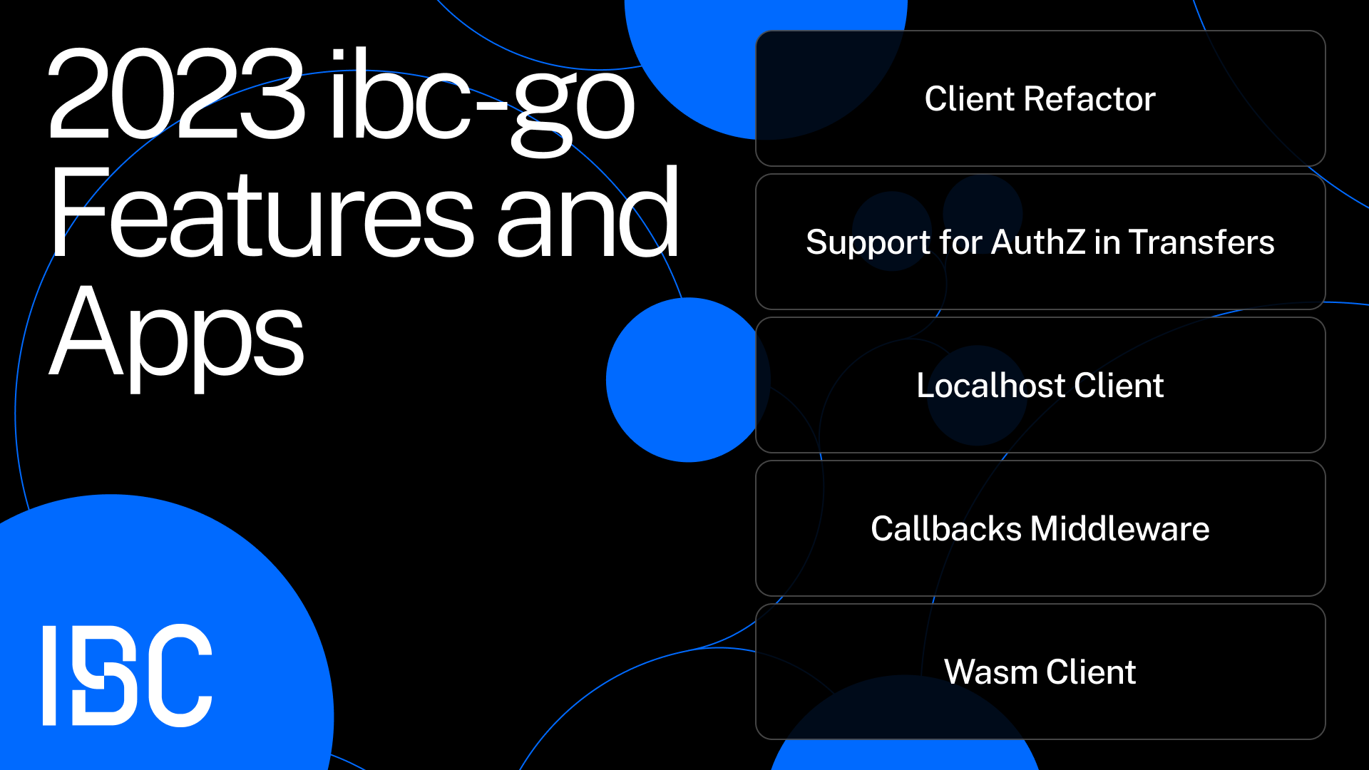 2023 ibc-go features and apps.
